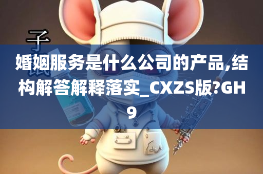 婚姻服务是什么公司的产品,结构解答解释落实_CXZS版?GH9