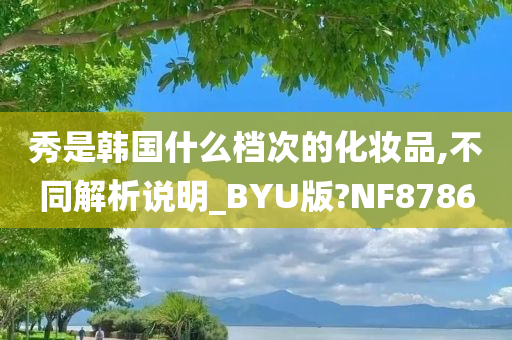 秀是韩国什么档次的化妆品,不同解析说明_BYU版?NF8786