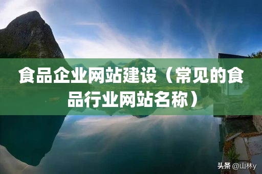 食品企业网站建设（常见的食品行业网站名称）