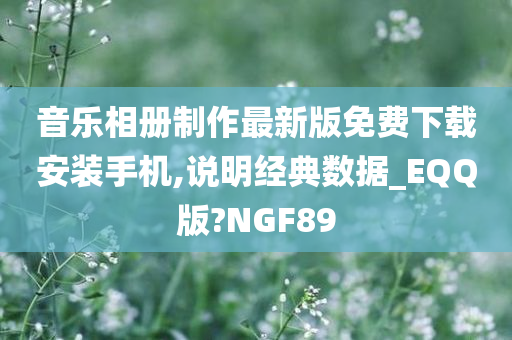 音乐相册制作最新版免费下载安装手机,说明经典数据_EQQ版?NGF89