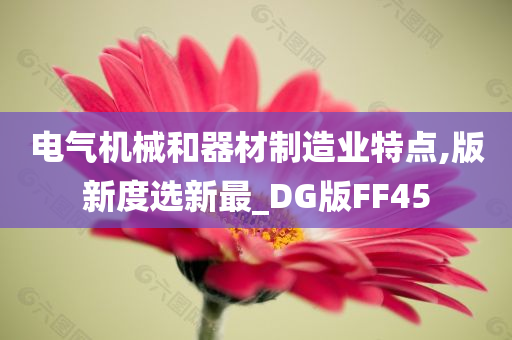 电气机械和器材制造业特点,版新度选新最_DG版FF45