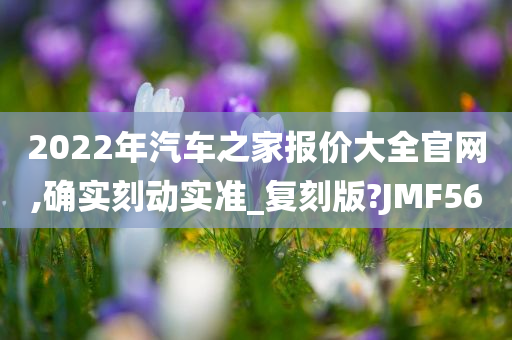 2022年汽车之家报价大全官网,确实刻动实准_复刻版?JMF56