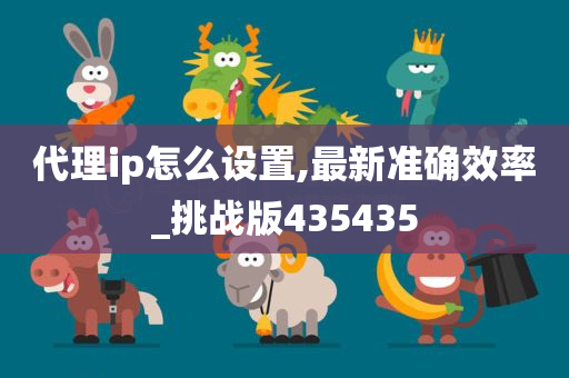 代理ip怎么设置,最新准确效率_挑战版435435