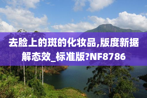 去脸上的斑的化妆品,版度新据解态效_标准版?NF8786