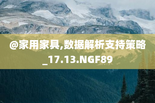 @家用家具,数据解析支持策略_17.13.NGF89