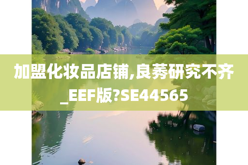 加盟化妆品店铺,良莠研究不齐_EEF版?SE44565