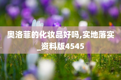 奥洛菲的化妆品好吗,实地落实_资料版4545