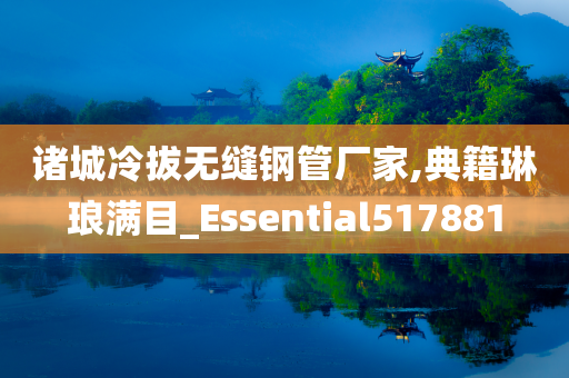 诸城冷拔无缝钢管厂家,典籍琳琅满目_Essential517881