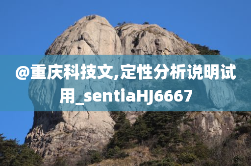 @重庆科技文,定性分析说明试用_sentiaHJ6667