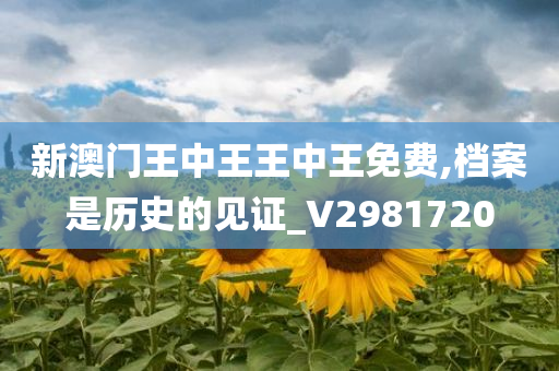 新澳门王中王王中王免费,档案是历史的见证_V2981720