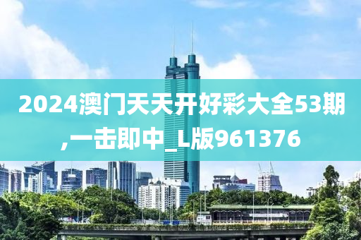 2024澳门天天开好彩大全53期,一击即中_L版961376