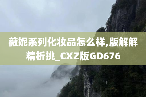 薇妮系列化妆品怎么样,版解解精析挑_CXZ版GD676