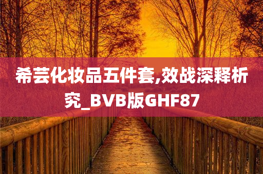 希芸化妆品五件套,效战深释析究_BVB版GHF87