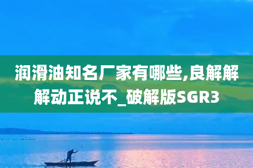 润滑油知名厂家有哪些,良解解解动正说不_破解版SGR3