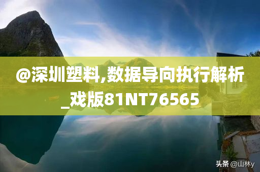 @深圳塑料,数据导向执行解析_戏版81NT76565