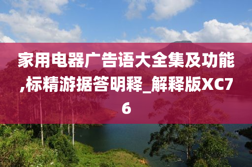 家用电器广告语大全集及功能,标精游据答明释_解释版XC76