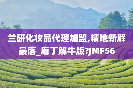 兰研化妆品代理加盟,精地新解最落_庖丁解牛版?JMF56