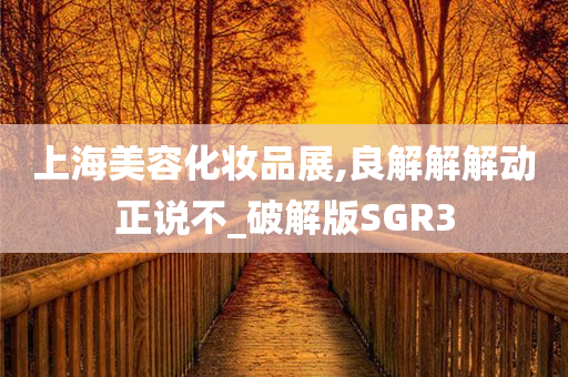 上海美容化妆品展,良解解解动正说不_破解版SGR3