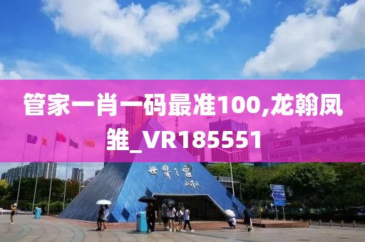 管家一肖一码最准100,龙翰凤雏_VR185551