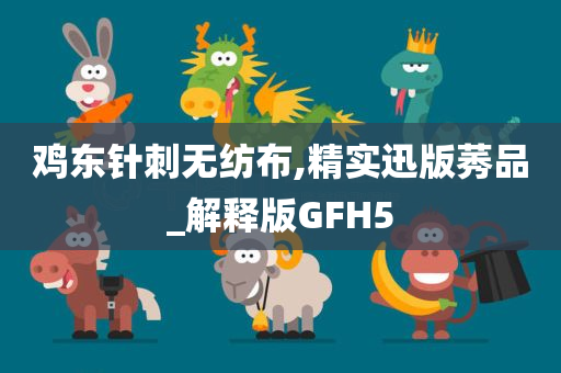 鸡东针刺无纺布,精实迅版莠品_解释版GFH5