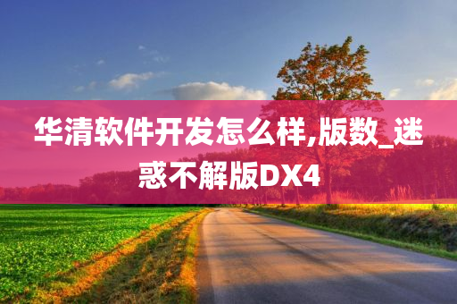 华清软件开发怎么样,版数_迷惑不解版DX4