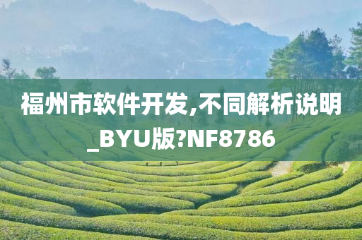 福州市软件开发,不同解析说明_BYU版?NF8786