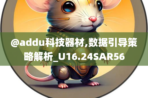 @addu科技器材,数据引导策略解析_U16.24SAR56