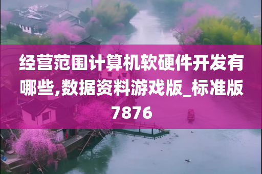 经营范围计算机软硬件开发有哪些,数据资料游戏版_标准版7876