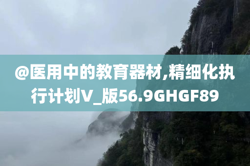 @医用中的教育器材,精细化执行计划V_版56.9GHGF89