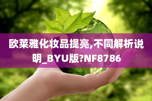 欧莱雅化妆品提亮,不同解析说明_BYU版?NF8786