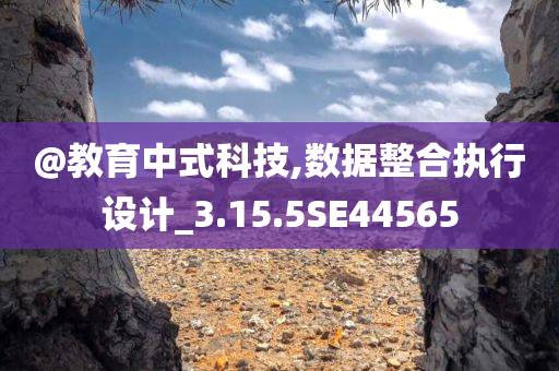 @教育中式科技,数据整合执行设计_3.15.5SE44565