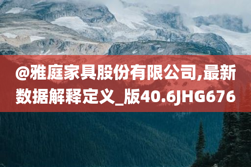 @雅庭家具股份有限公司,最新数据解释定义_版40.6JHG676