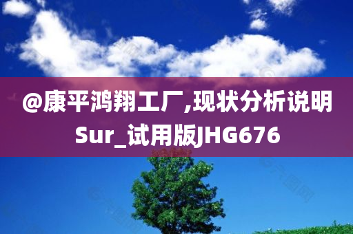 @康平鸿翔工厂,现状分析说明Sur_试用版JHG676