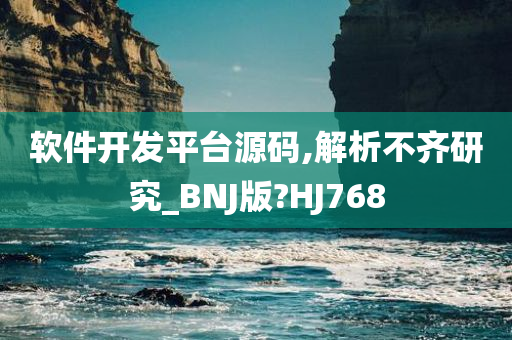 软件开发平台源码,解析不齐研究_BNJ版?HJ768