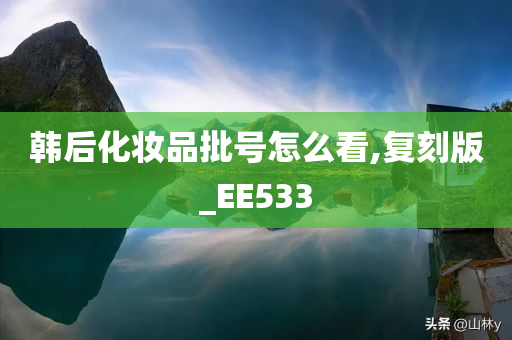 韩后化妆品批号怎么看,复刻版_EE533