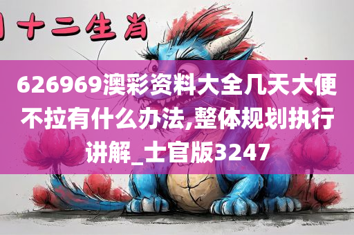 626969澳彩资料大全几天大便不拉有什么办法,整体规划执行讲解_士官版3247