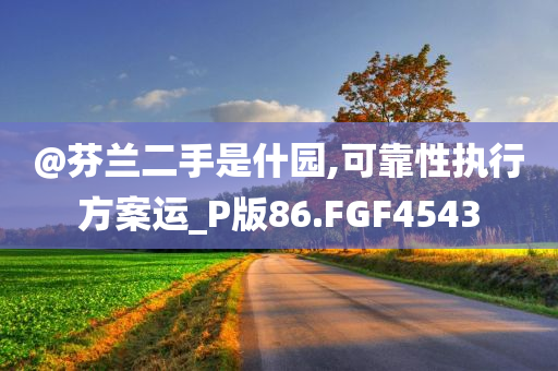 @芬兰二手是什园,可靠性执行方案运_P版86.FGF4543