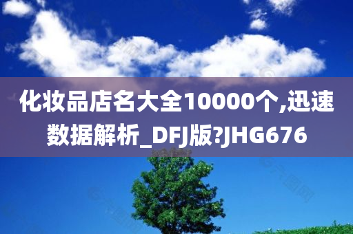 化妆品店名大全10000个,迅速数据解析_DFJ版?JHG676