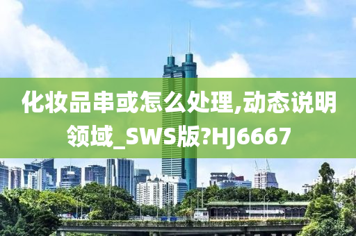 化妆品串或怎么处理,动态说明领域_SWS版?HJ6667