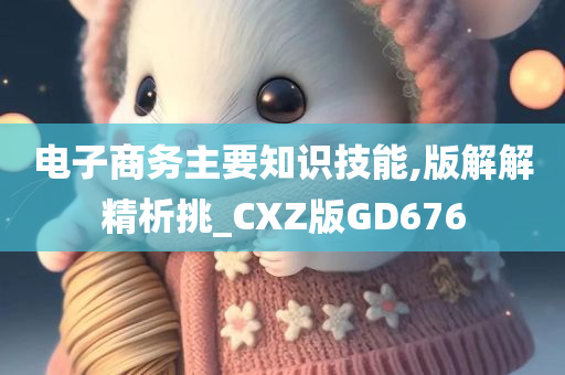 电子商务主要知识技能,版解解精析挑_CXZ版GD676