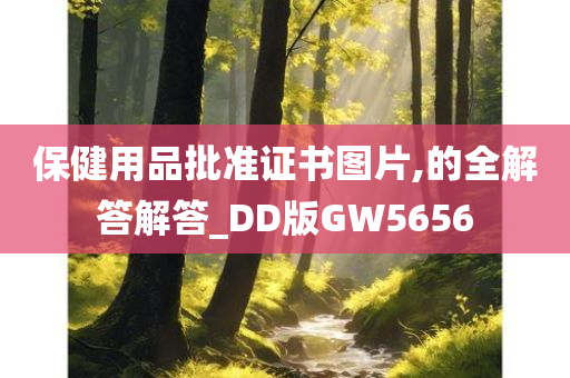 保健用品批准证书图片,的全解答解答_DD版GW5656