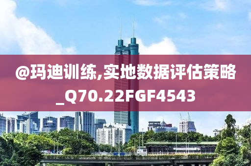 @玛迪训练,实地数据评估策略_Q70.22FGF4543