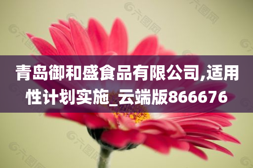 青岛御和盛食品有限公司,适用性计划实施_云端版866676