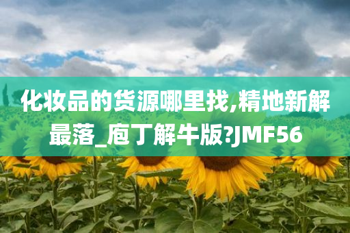 化妆品的货源哪里找,精地新解最落_庖丁解牛版?JMF56