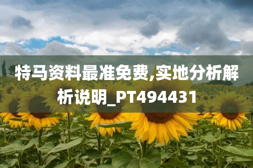 特马资料最准免费,实地分析解析说明_PT494431