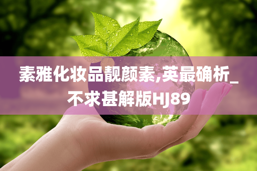 素雅化妆品靓颜素,英最确析_不求甚解版HJ89