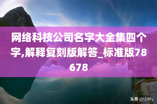 网络科技公司名字大全集四个字,解释复刻版解答_标准版78678