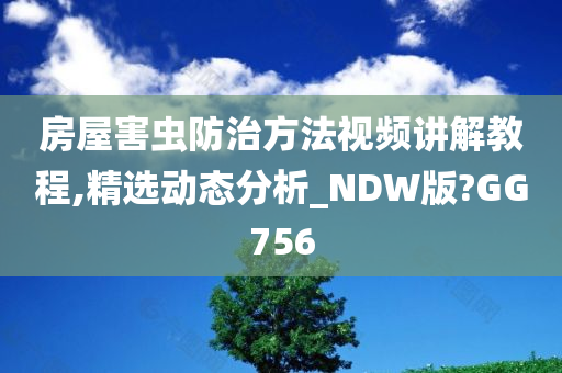 房屋害虫防治方法视频讲解教程,精选动态分析_NDW版?GG756