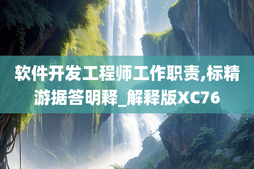 软件开发工程师工作职责,标精游据答明释_解释版XC76