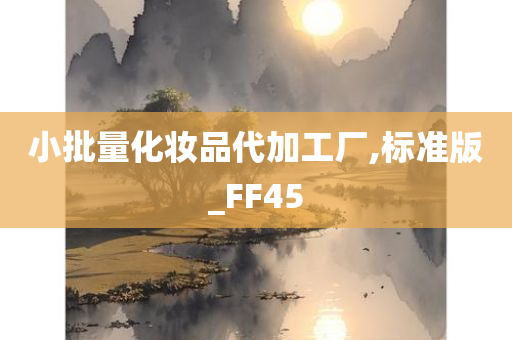 小批量化妆品代加工厂,标准版_FF45